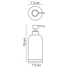 Дозатор для жидкого мыла Wasserkraft Mindel, белый/дерево, K-8899