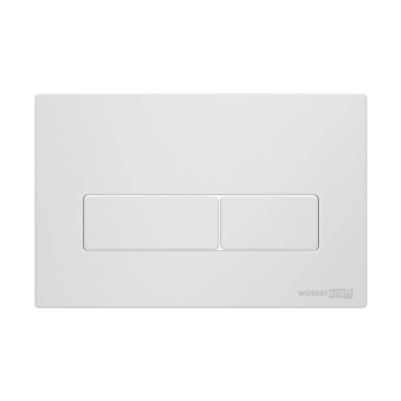 Инсталляция для унитаза Wasserkraft Abens 20TLT.010.ME.BL.WM03, декоративная стеклянная панель черная, механическая кнопка смыва белая матовая