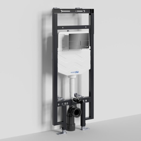 Инсталляция для унитаза Wasserkraft Dinkel 58TLT.010.ME.PB04, механическая клавиша черная