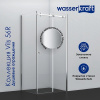 Душевой уголок Wasserkraft Vils 56R16, 110 х 100 х 200 см, профиль серебристый, стекло прозрачное