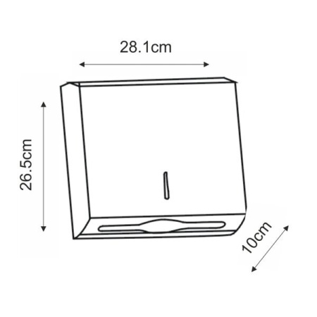 Диспенсер для бумажных полотенец Wasserkraft Серия К, нержавеющая сталь, K-10091