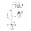 Душевая стойка Wasserkraft, цвет - хром, A199.119.141.087.CH Thermo