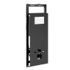 Инсталляция для унитаза Wasserkraft Salm 27TLT.010.ME.BL.WH02, декоративная стеклянная панель черная, механическая кнопка смыва белая