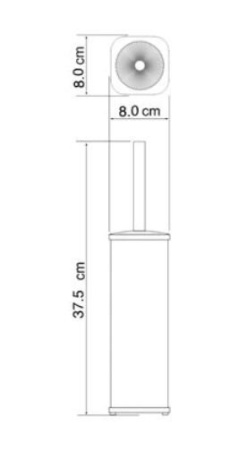 Ершик для унитаза Wasserkraft Серия К, напольный, K-1137