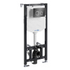 Инсталляция для унитаза Wasserkraft Aller 10TLT.010.ME.PB01, с механической кнопкой смыва цвет - черный глянцевый