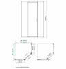 Душевой уголок Wasserkraft Naab 86S 86S11, 90 х 90 х 200 см, профиль хром, стекло прозрачное