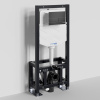 Инсталляция для унитаза Wasserkraft Dill 61TLT.010.ME.MB04, механическая клавиша черная матовая