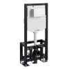 Инсталляция для унитаза Wasserkraft Dill 61TLT.010.ME.WM03, механическая клавиша белая матовая