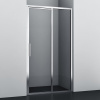 Душевая дверь в нишу Wasserkraft Lopau 32S, 120 х 200 см, профиль хром, стекло прозрачное, 32S05L/R