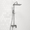 Душевая стойка Wasserkraft, с изливом, цвет хром, A177.069.126.010.CH