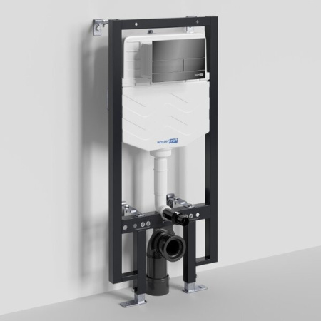 Инсталляция для унитаза Wasserkraft Vils 56TLT.010.ME.PB04, механическая клавиша черная