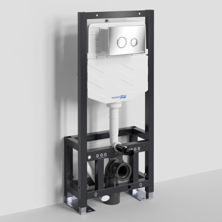 Инсталляция для унитаза Wasserkraft Dill 61TLT.010.ME.CH01, механическая клавиша хром