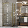 Душевая дверь в нишу Wasserkraft Aisch 55P12, 100 х 200 см, профиль матовое золото, стекло прозрачное