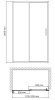 Душевая дверь в нишу Wasserkraft 41S05 120 x 200 см, универсальная, стекло прозрачное