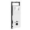 Инсталляция для унитаза Wasserkraft Salm 27TLT.010.ME.WH.CH01, декоративная стеклянная панель белая, механическая кнопка смыва хром