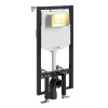 Инсталляция для унитаза Wasserkraft Vils 56TLT.010.ME.PG03, механическая клавиша золото глянцевое