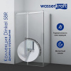 Душевой уголок Wasserkraft, 80 см, стекло прозрачное (58R06)
