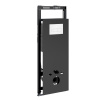 Инсталляция для унитаза Wasserkraft Salm 27TLT.010.ME.BL.WH03, декоративная стеклянная панель черная, механическая кнопка смыва белая