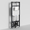 Инсталляция для унитаза Wasserkraft Alme 15TLT.010.ME.BN03, механическая клавиша никель